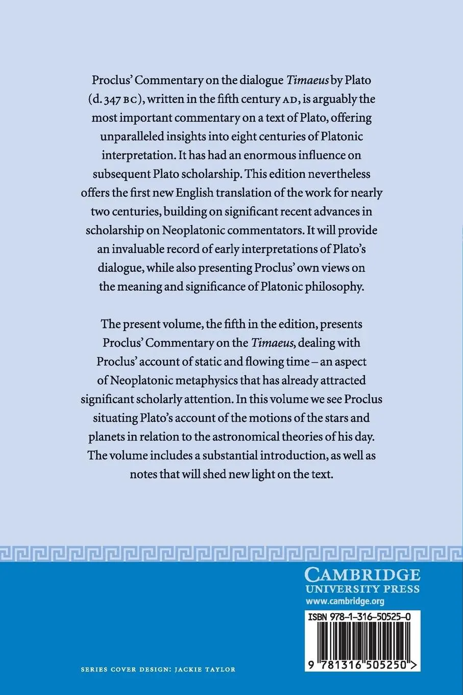 Rückseite: 9781316505250 | Proclus | Commentary on Plato's Timaeus | Proclus | Taschenbuch | 2015