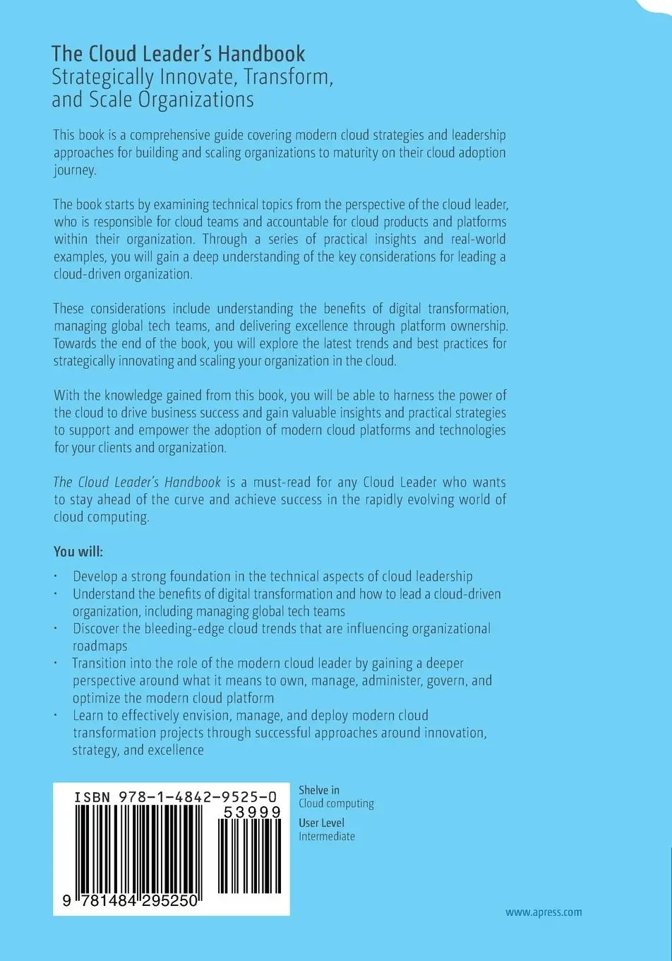 Rückseite: 9781484295250 | The Cloud Leader's Handbook | Ron C. L'Esteve | Taschenbuch | xxi