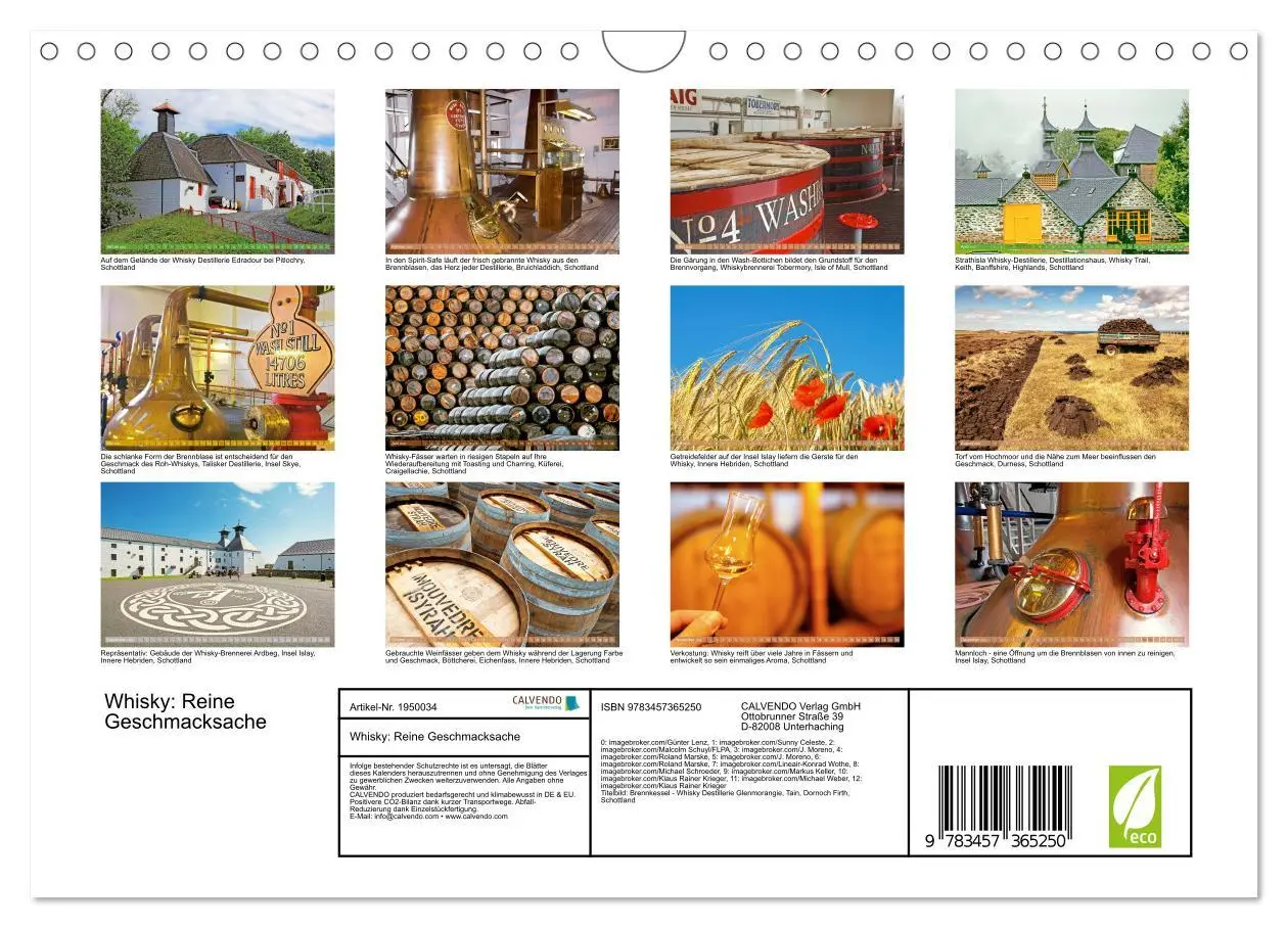 Bild: 9783457365250 | Whisky: Reine Geschmacksache (Wandkalender 2026 DIN A4 quer),...
