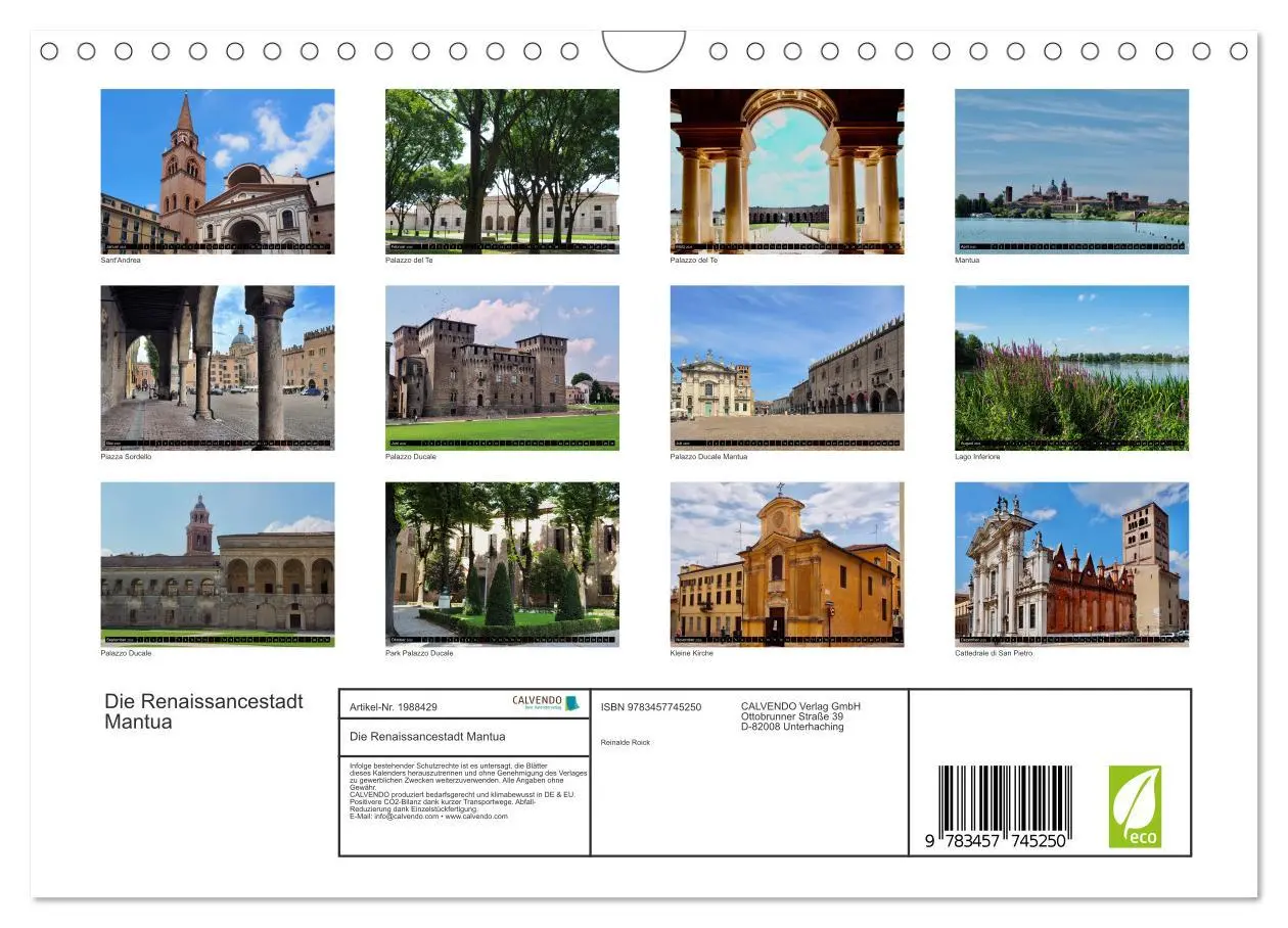 Bild: 9783457745250 | Die Renaissancestadt Mantua (Wandkalender 2026 DIN A4 quer),...
