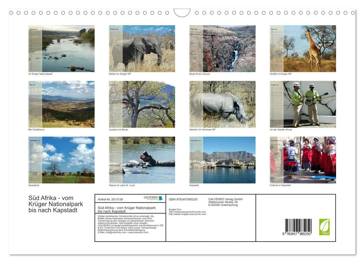 Bild: 9783457985250 | Süd Afrika - vom Krüger Nationalpark bis nach Kapstadt...