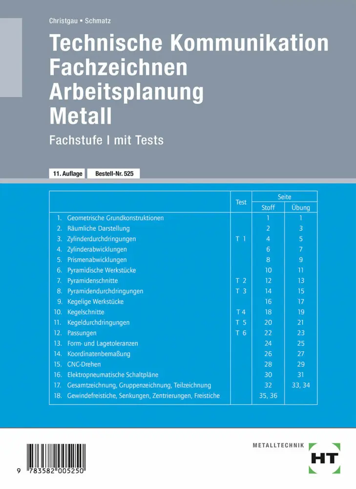 Cover: 9783582005250 | Fachstufe. Tl.1 | Mit Tests | Hans Christgau (u. a.) | Taschenbuch