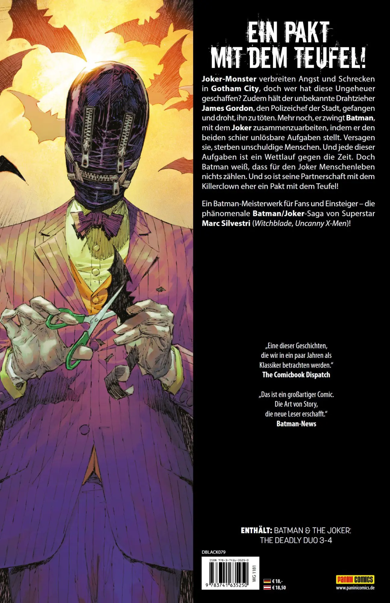 Rückseite: 9783741635250 | Batman &amp; der Joker: Das tödliche Duo | Bd. 2 (von 3) | Marc Silvestri