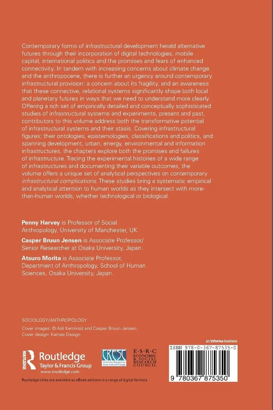Rückseite: 9780367875350 | Infrastructures and Social Complexity | A Companion | Harvey (u. a.)