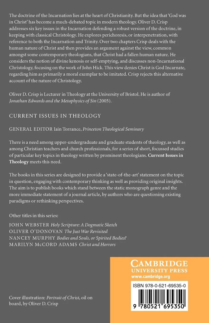 Rückseite: 9780521695350 | Divinity and Humanity | The Incarnation Reconsidered | Oliver Crisp