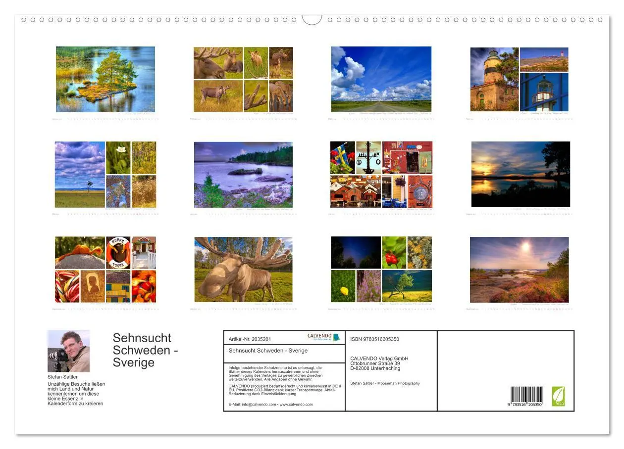 Bild: 9783516205350 | Sehnsucht Schweden - Sverige (Wandkalender 2026 DIN A2 quer),...