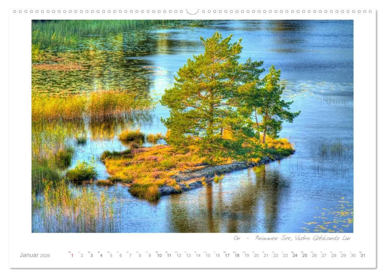 Bild: 9783516205350 | Sehnsucht Schweden - Sverige (Wandkalender 2026 DIN A2 quer),...