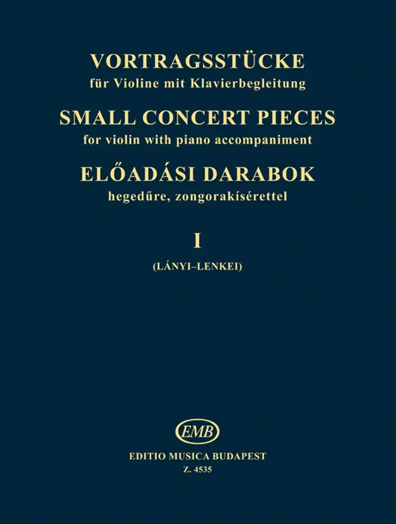 Cover: 9790080045350 | Kleine Konzertstücke Band 1 für Violine und Klavier | Lenkei | Buch