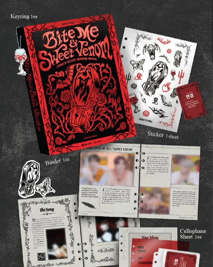 Bild: 9791194415350 | ENHYPEN Lyrics Guide Binder Book | CAKE Corporation | Taschenbuch
