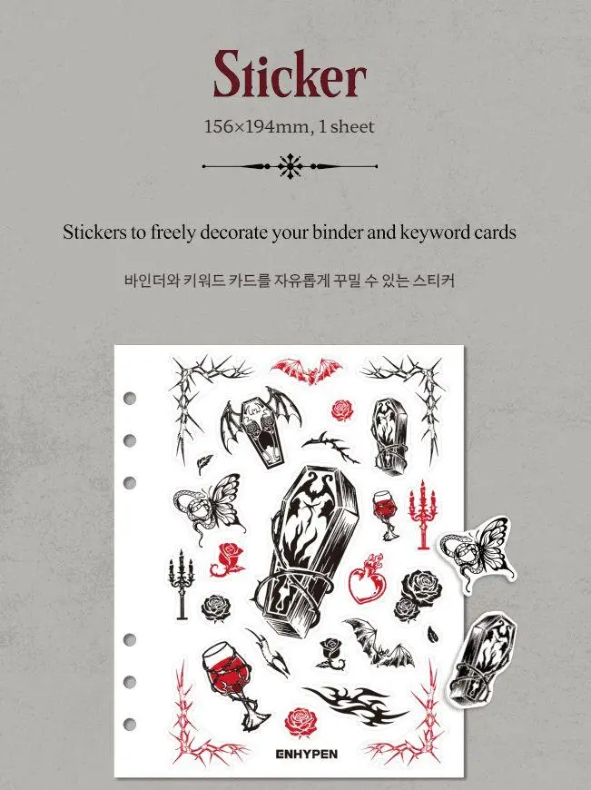 Bild: 9791194415350 | ENHYPEN Lyrics Guide Binder Book | CAKE Corporation | Taschenbuch