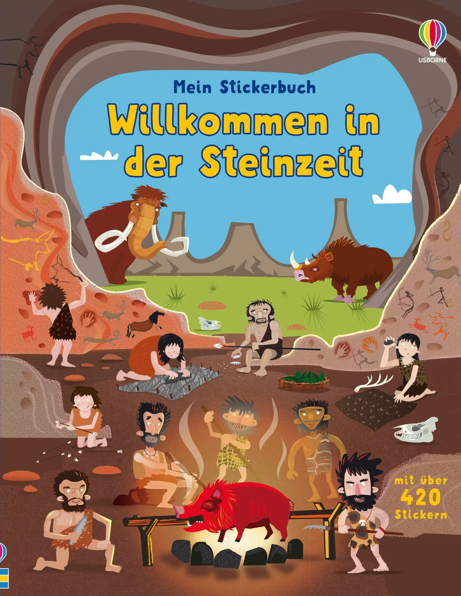 Cover: 9781035705450 | Mein Stickerbuch: Willkommen in der Steinzeit | Fiona Watt | Buch