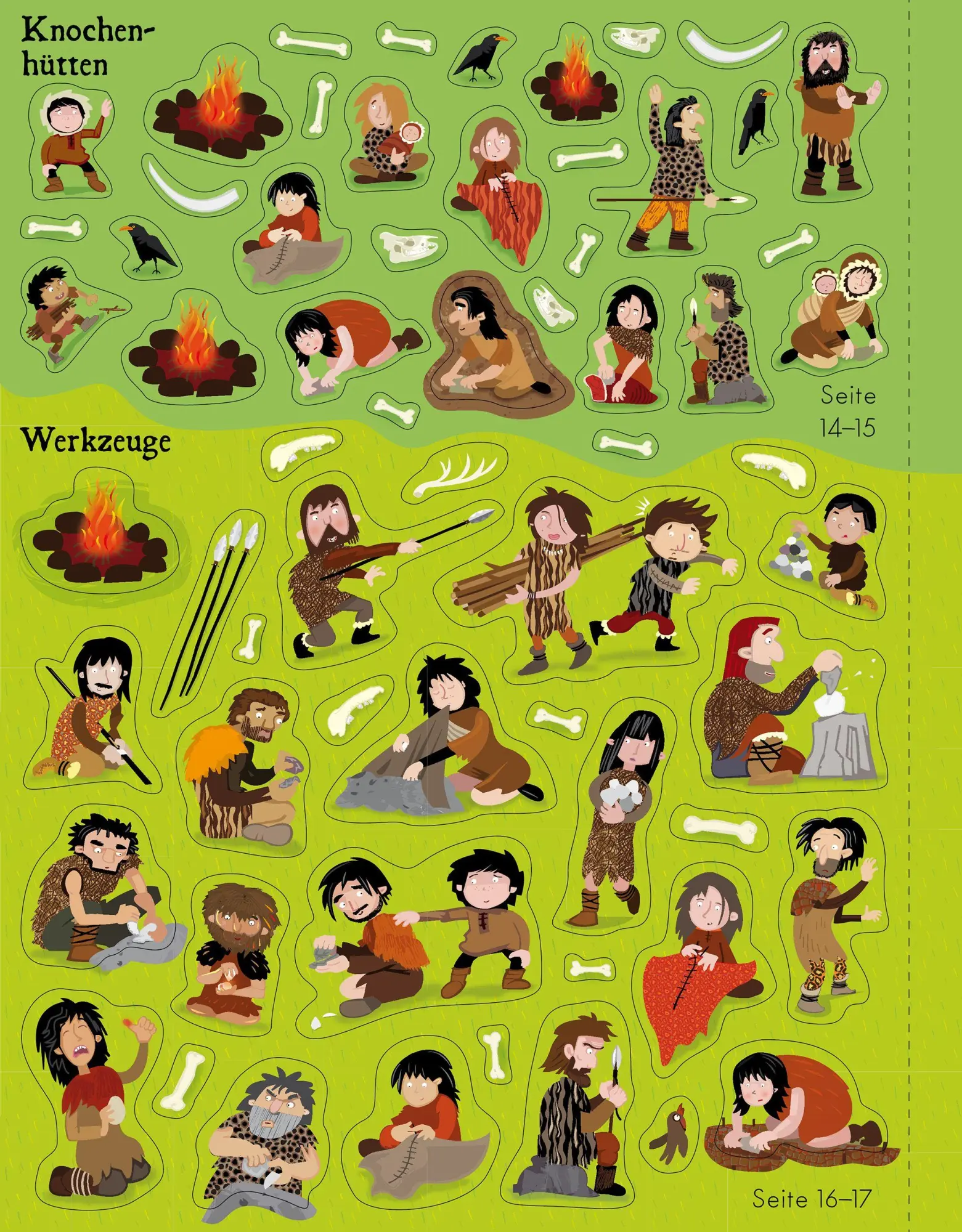 Bild: 9781035705450 | Mein Stickerbuch: Willkommen in der Steinzeit | Fiona Watt | Buch