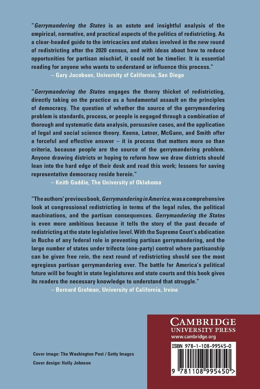Rückseite: 9781108995450 | Gerrymandering the States | Alex Keena (u. a.) | Taschenbuch | 2021