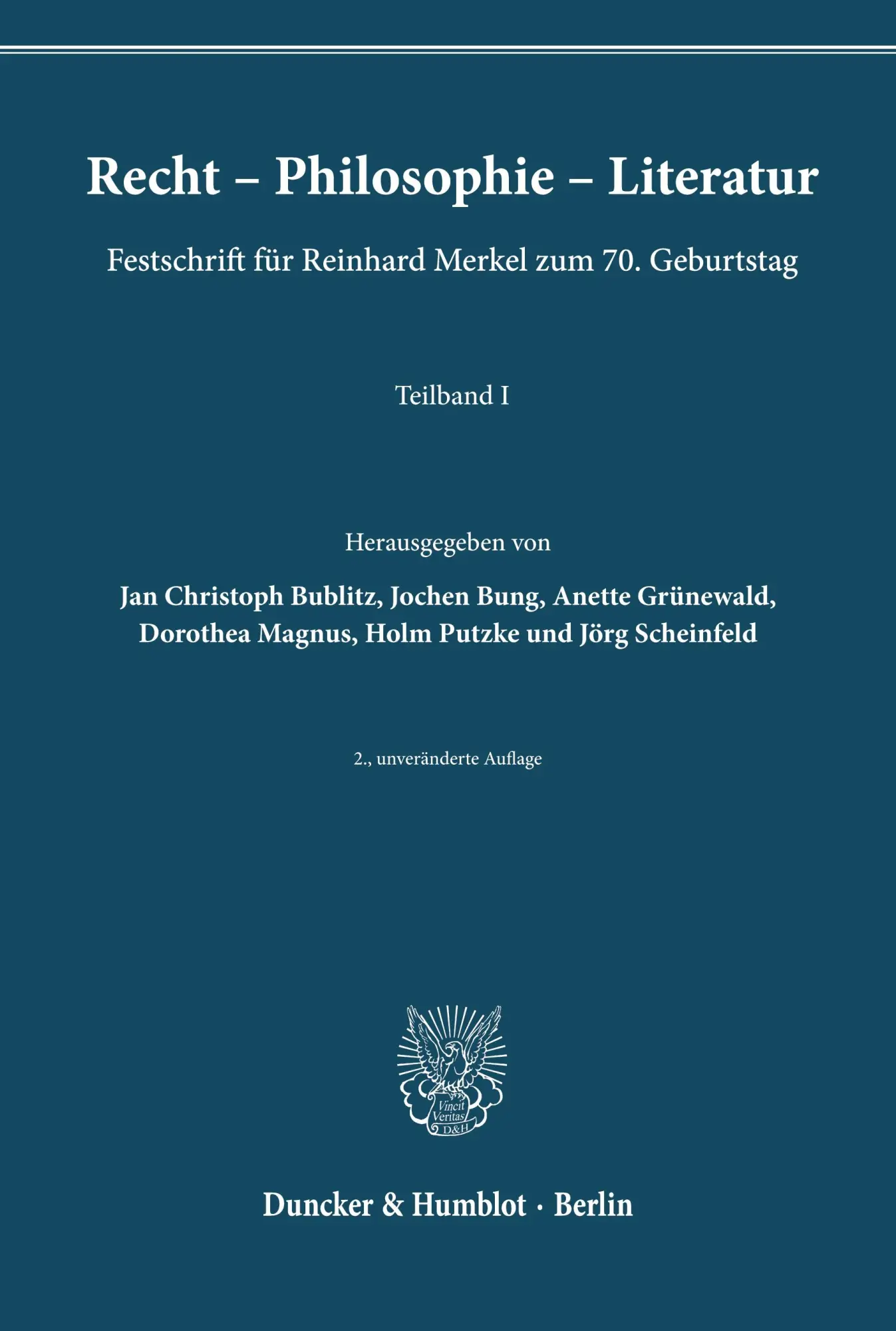 Cover: 9783428185450 | Recht ¿ Philosophie ¿ Literatur | Jan Christoph Bublitz (u. a.) | Buch