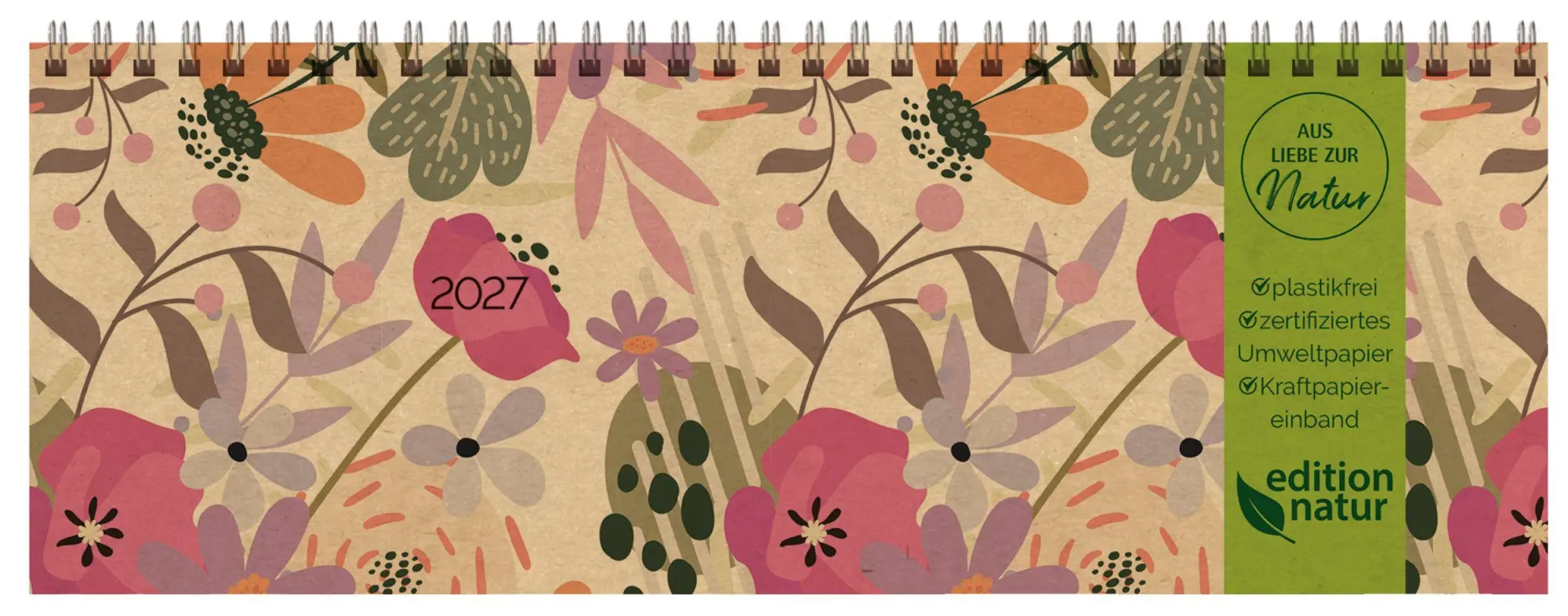 Cover: 9783819305450 | Tischkalender Edition Natur Blumenwiese 2027 quer | Korsch Verlag
