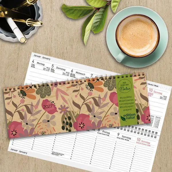 Bild: 9783819305450 | Tischkalender Edition Natur Blumenwiese 2027 quer | Korsch Verlag