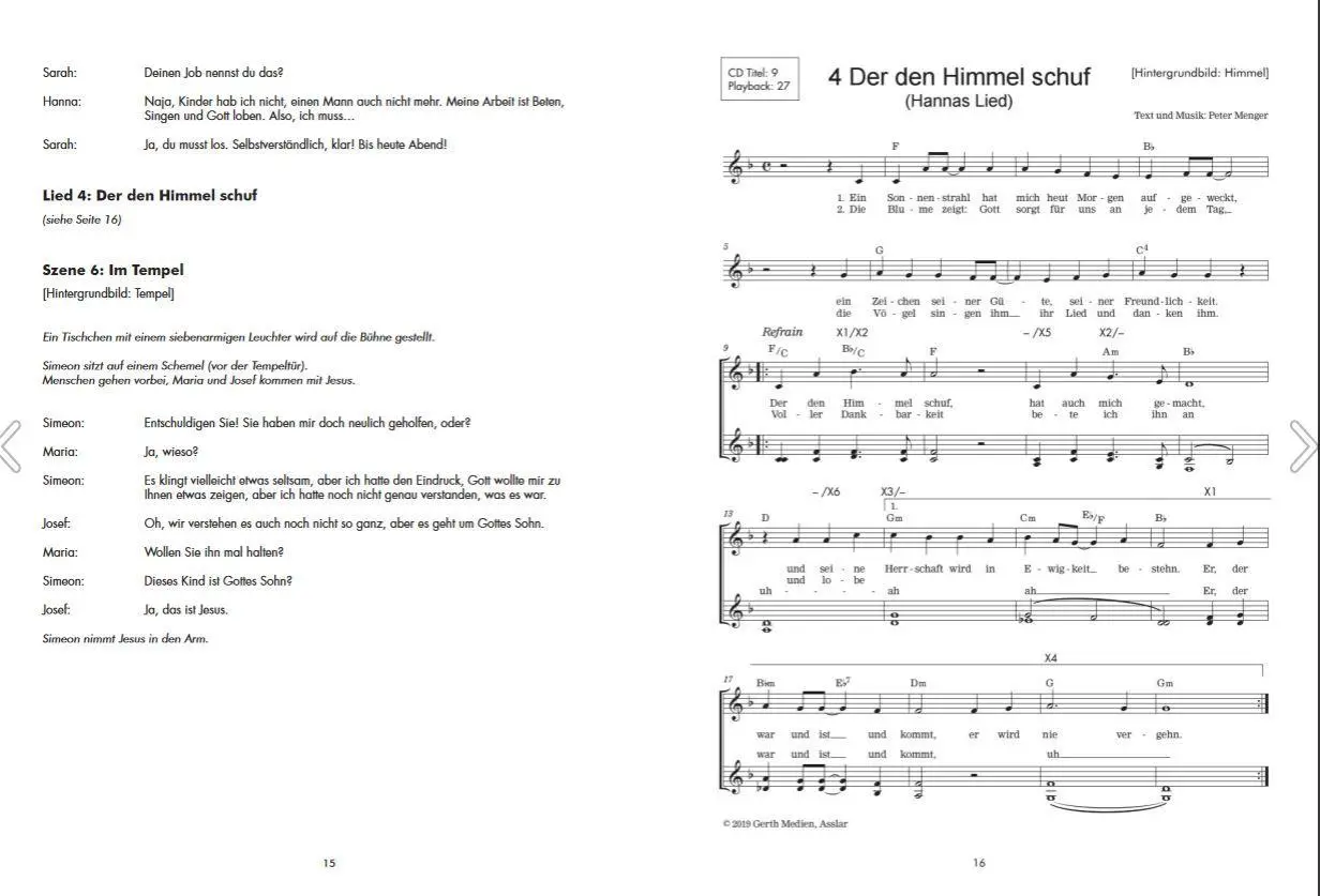 Bild: 9783896155450 | Er-wartet - Arbeitsheft | Kinder-Mini-Musical | Peter Menger | Buch
