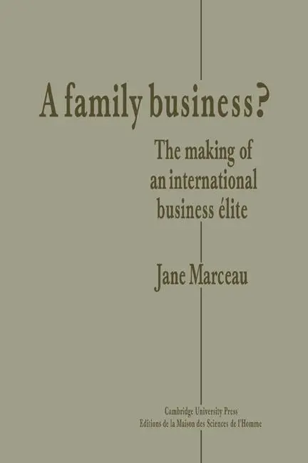 Cover: 9780521125550 | A Family Business? | The Making of an International Business Elite