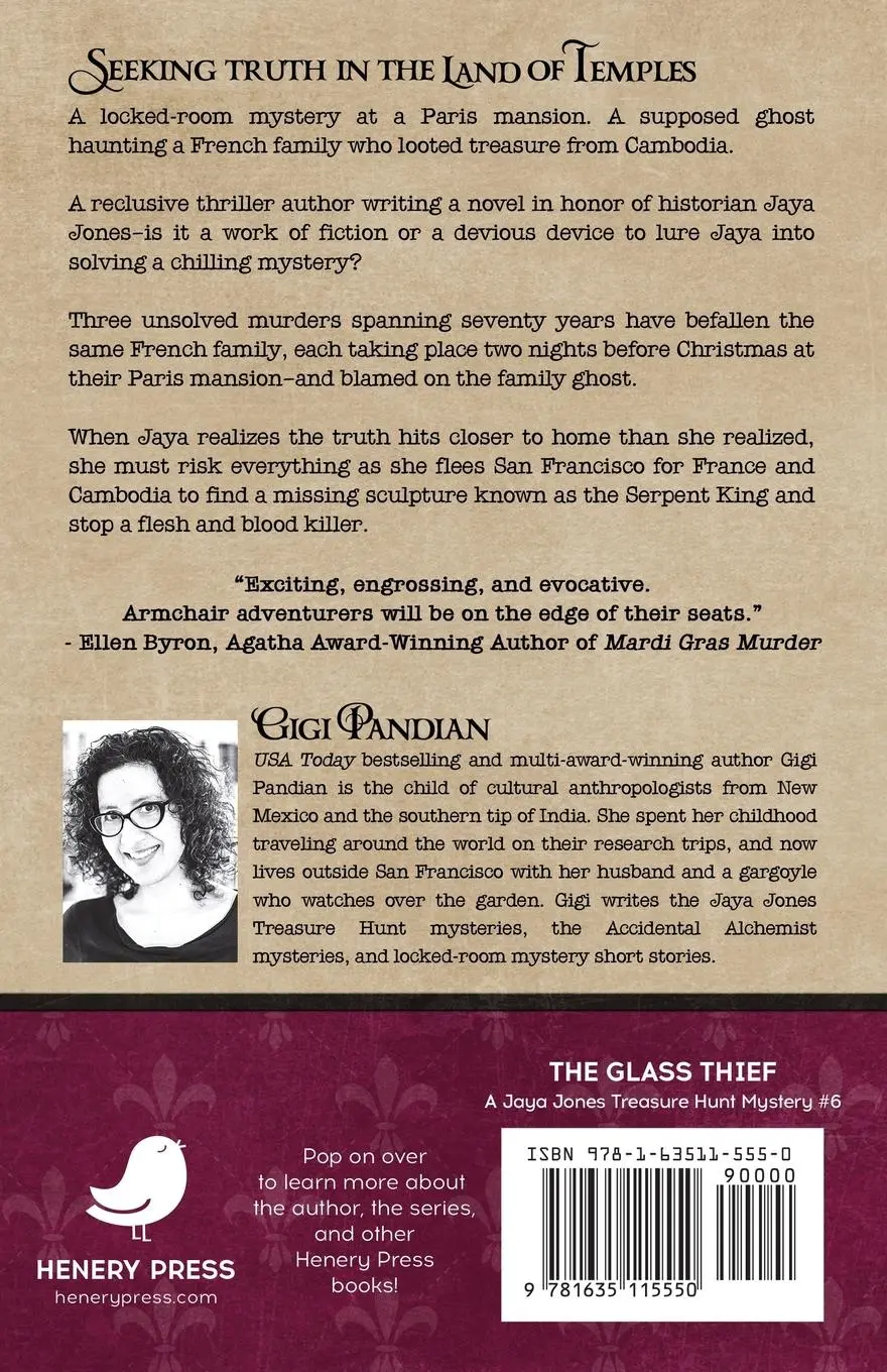Rückseite: 9781635115550 | THE GLASS THIEF | Gigi Pandian | Taschenbuch | Kartoniert / Broschiert