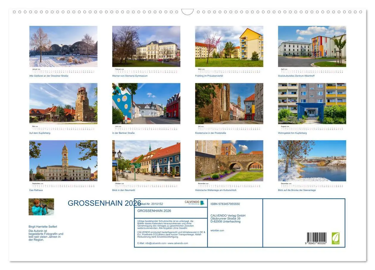 Bild: 9783457955550 | GROSSENHAIN 2026 (Wandkalender 2026 DIN A2 quer), CALVENDO...
