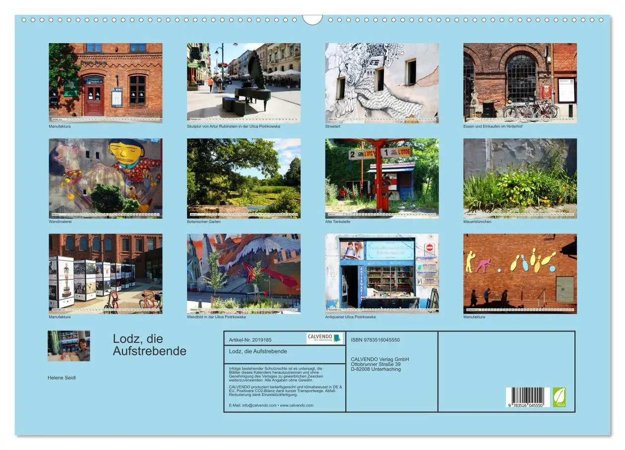 Bild: 9783516045550 | Lodz, die Aufstrebende (Wandkalender 2026 DIN A2 quer), CALVENDO...