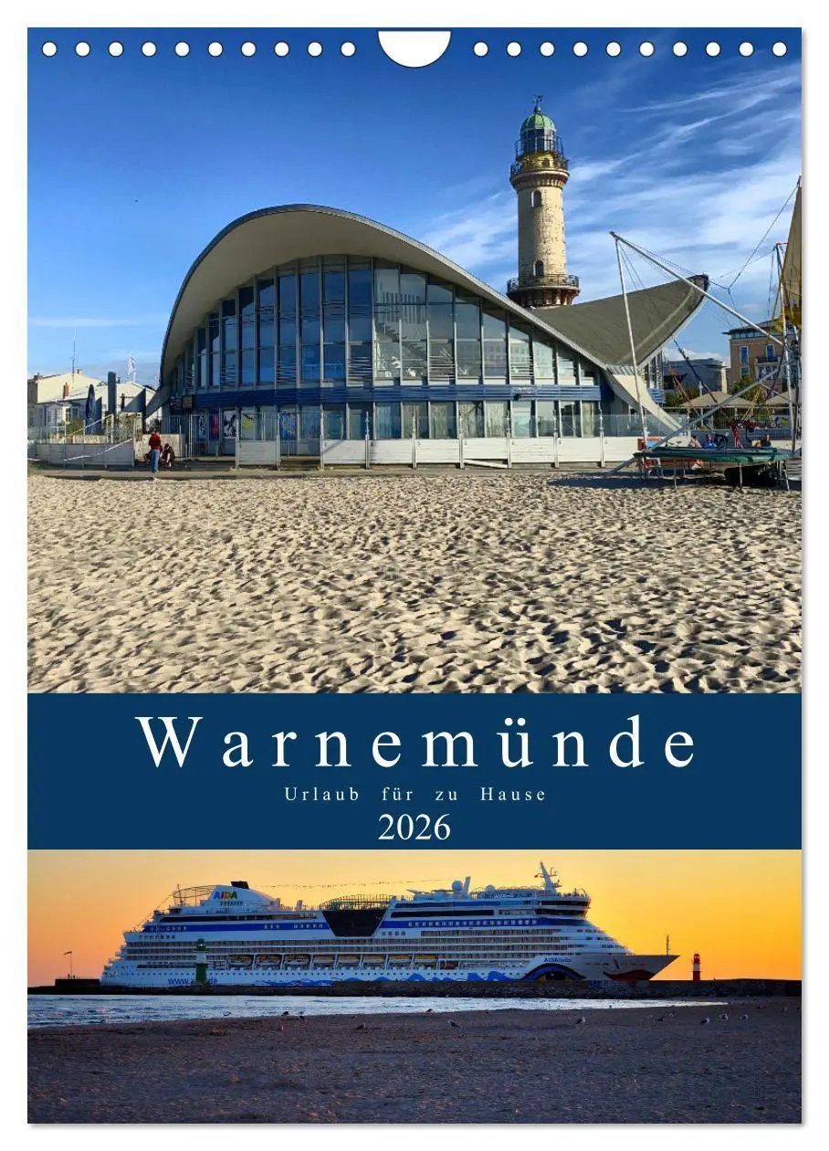 Cover: 9783516355550 | Warnemünde Urlaub für zu Hause (Wandkalender 2026 DIN A4 hoch),...