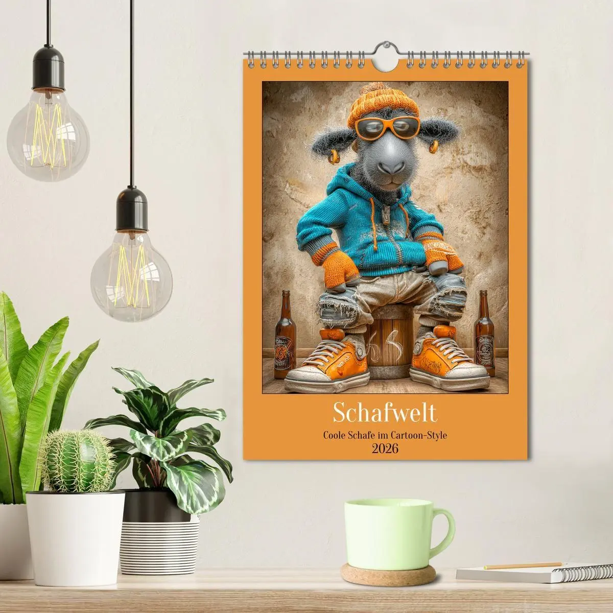 Bild: 9783516735550 | Schafwelt. Coole Schafe im Cartoon-Style (Wandkalender 2026 DIN A4...