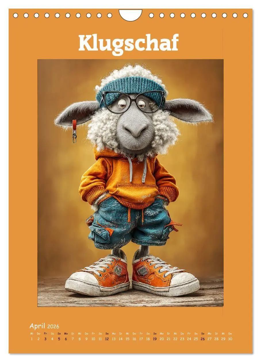 Bild: 9783516735550 | Schafwelt. Coole Schafe im Cartoon-Style (Wandkalender 2026 DIN A4...