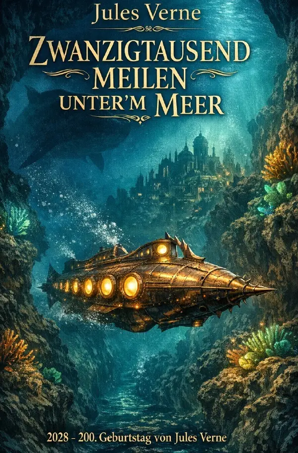 Cover: 9783565175550 | Zwanzigtausend Meilen unter'm Meer | Band 1 + Band 2.DE | Jules Verne