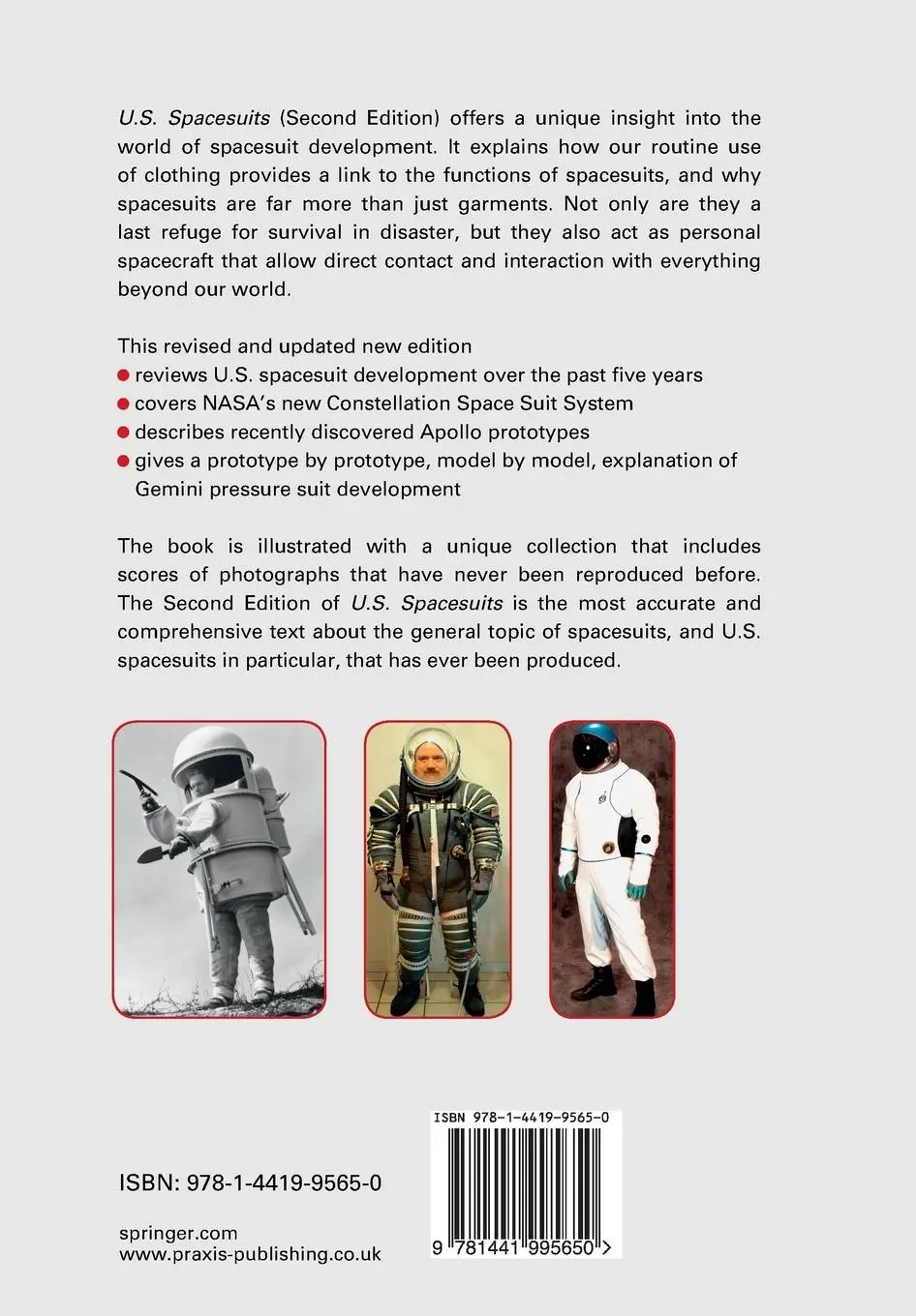 Rückseite: 9781441995650 | U. S. Spacesuits | Harold J. McMann (u. a.) | Taschenbuch | xxxv
