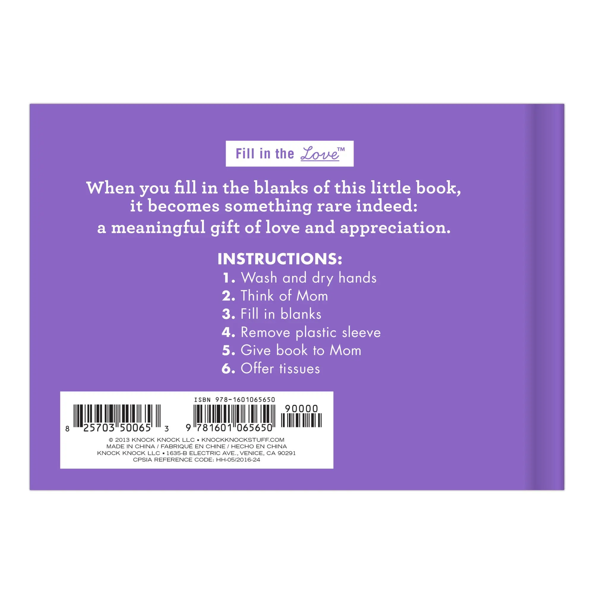 Bild: 9781601065650 | What I Love about Mom Fill in the Love Book | Knock Knock | Buch
