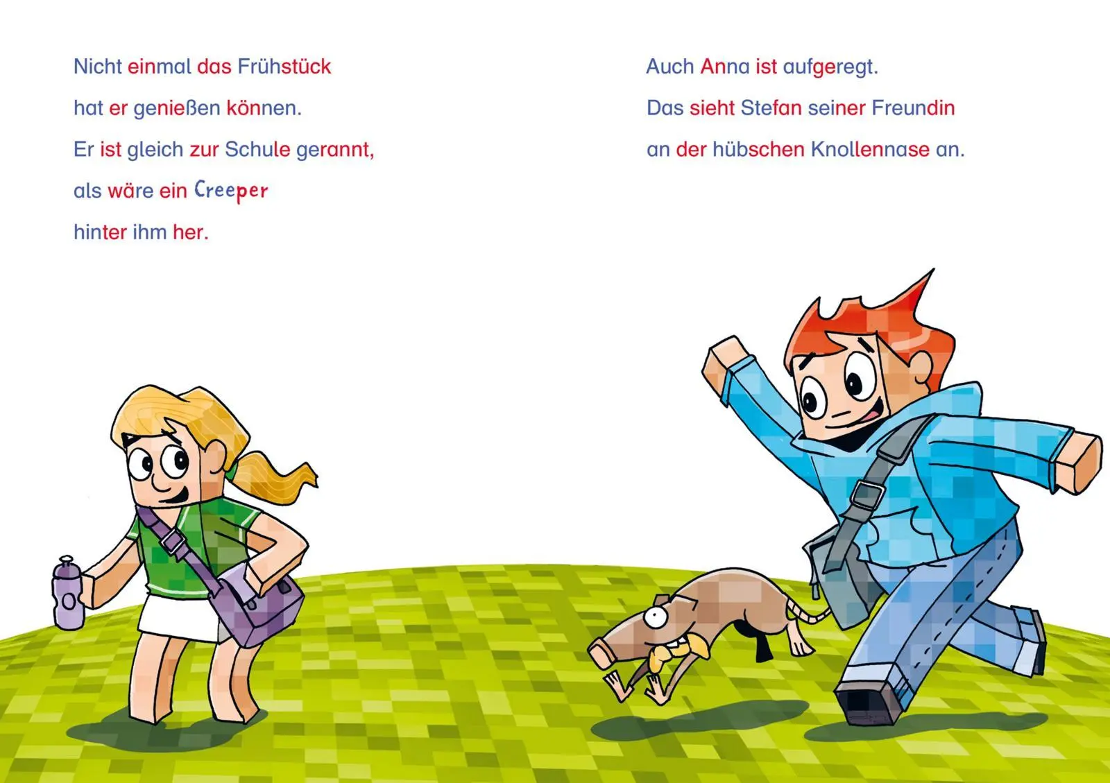 Bild: 9783551065650 | Minecraft Silben-Geschichte: Abenteuer - bis die Schule wackelt!