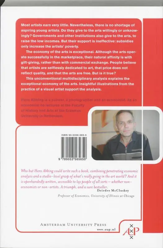 Rückseite: 9789053565650 | Why Are Artists Poor? | The Exceptional Economy of the Arts | Abbing