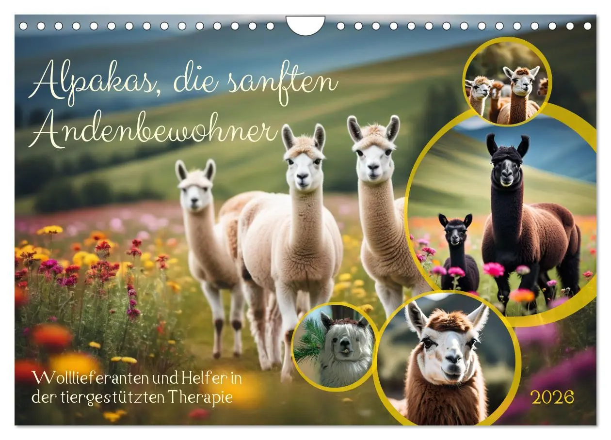 Cover: 9783457315750 | Alpakas, die sanften Andenbewohner (Wandkalender 2026 DIN A4 quer),...