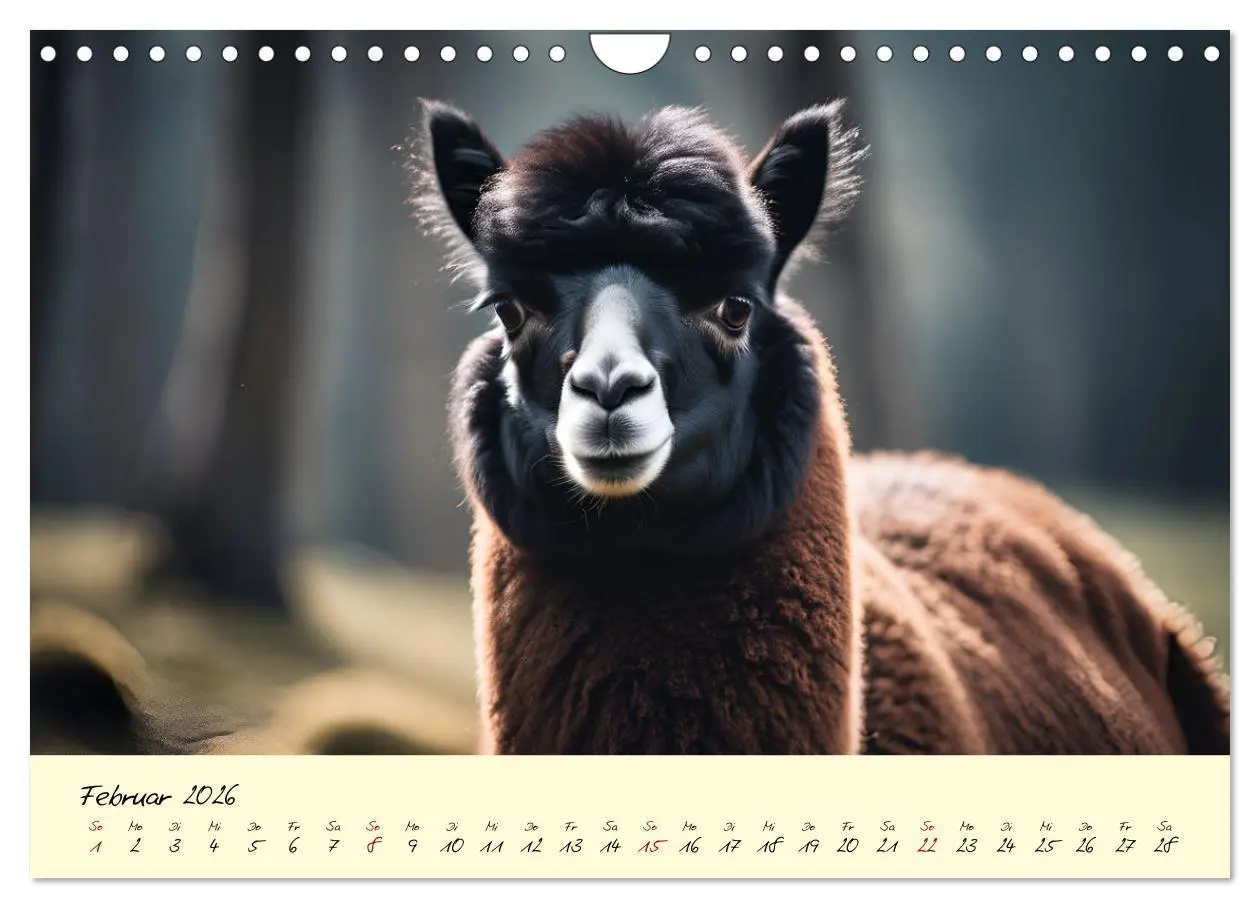 Bild: 9783457315750 | Alpakas, die sanften Andenbewohner (Wandkalender 2026 DIN A4 quer),...