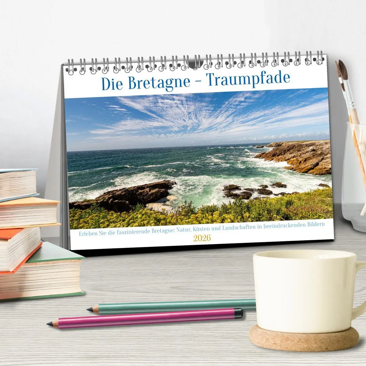 Bild: 9783457485750 | Die Bretagne - Traumpfade (Tischkalender 2026 DIN A5 quer),...