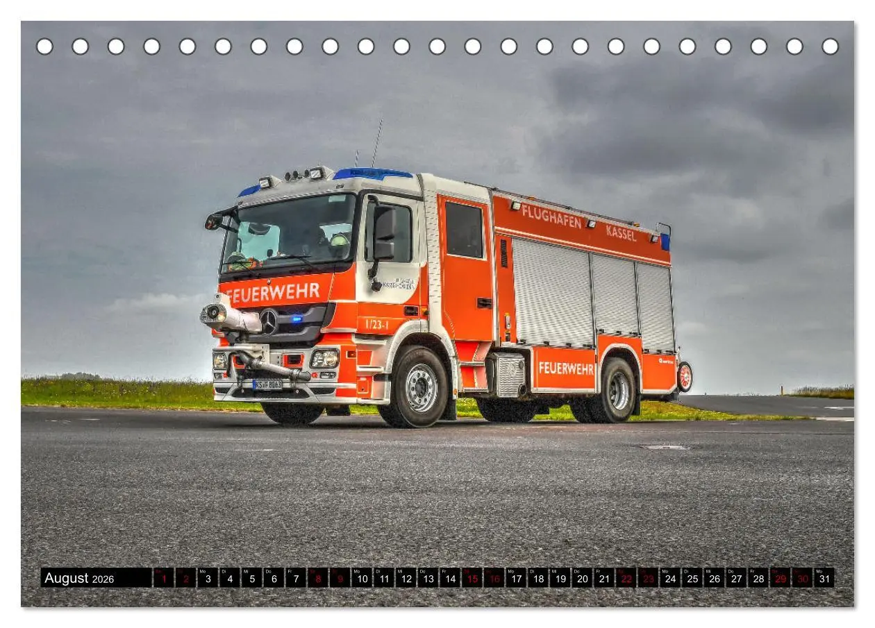 Bild: 9783457625750 | Feuerwehrfahrzeuge (Tischkalender 2026 DIN A5 quer), CALVENDO...