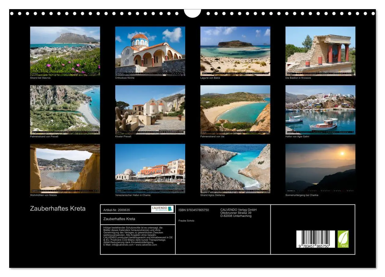 Bild: 9783457865750 | Zauberhaftes Kreta (Wandkalender 2026 DIN A3 quer), CALVENDO...