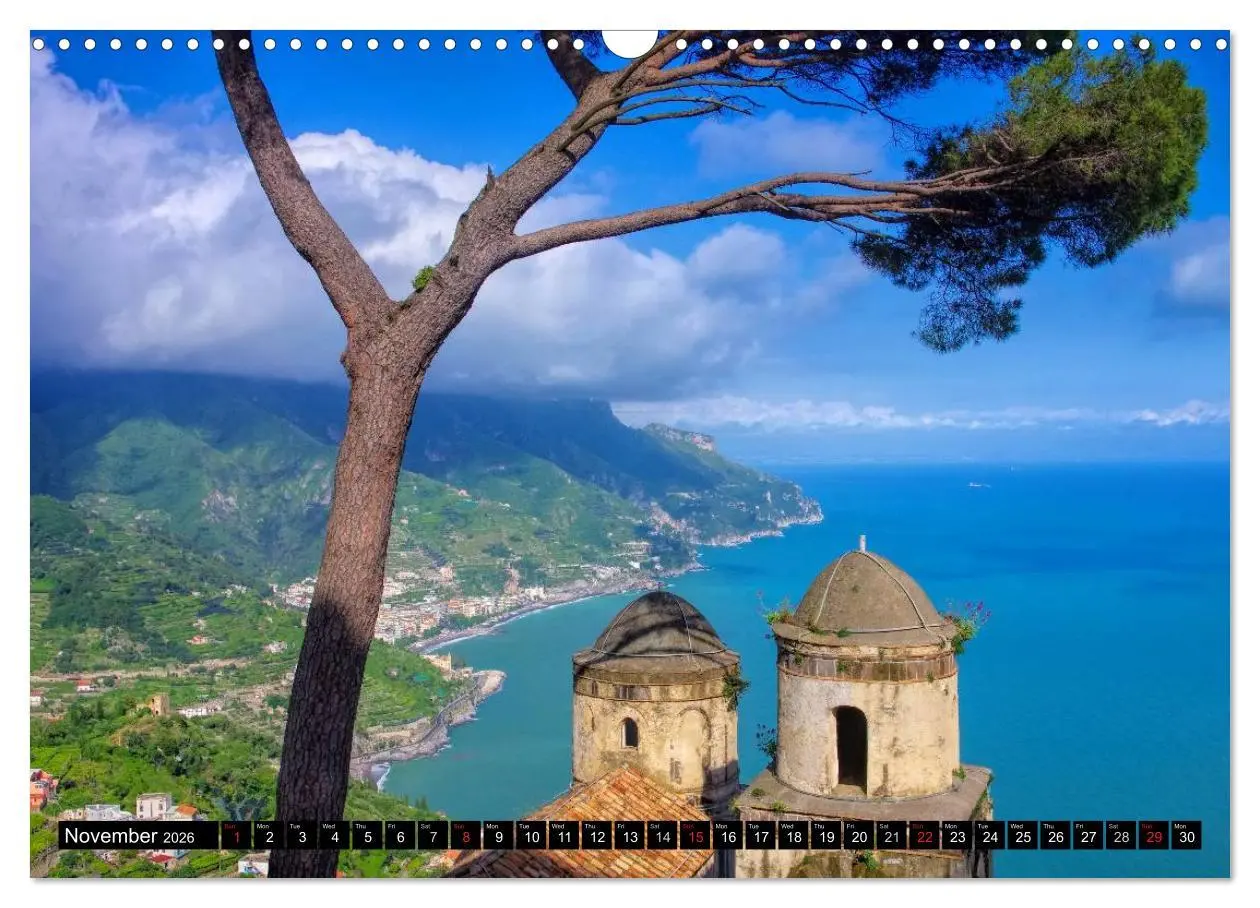 Bild: 9783516575750 | Amalfi Coast and Campania (Wall Calendar 2026 DIN A3 landscape),...
