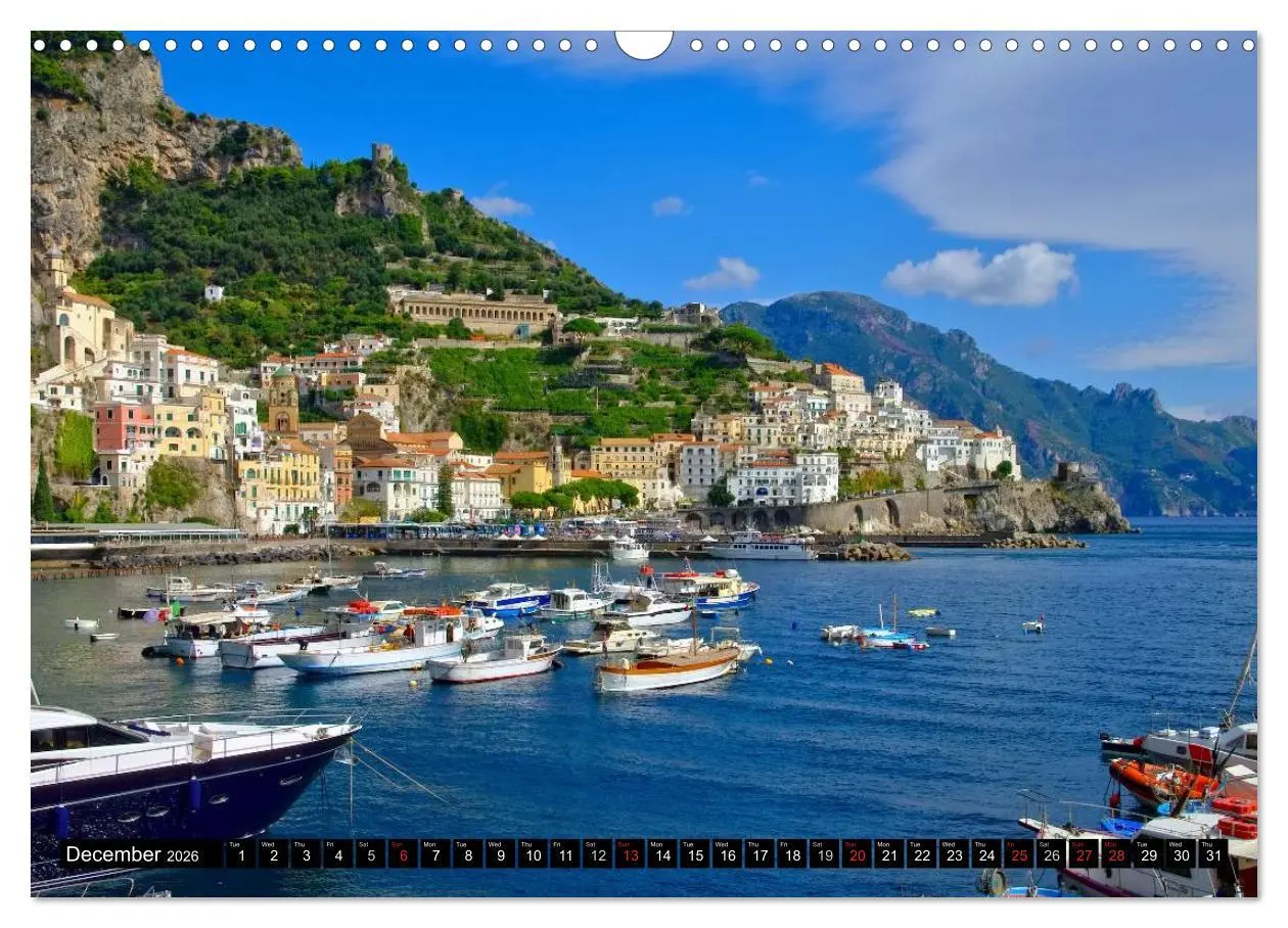 Bild: 9783516575750 | Amalfi Coast and Campania (Wall Calendar 2026 DIN A3 landscape),...