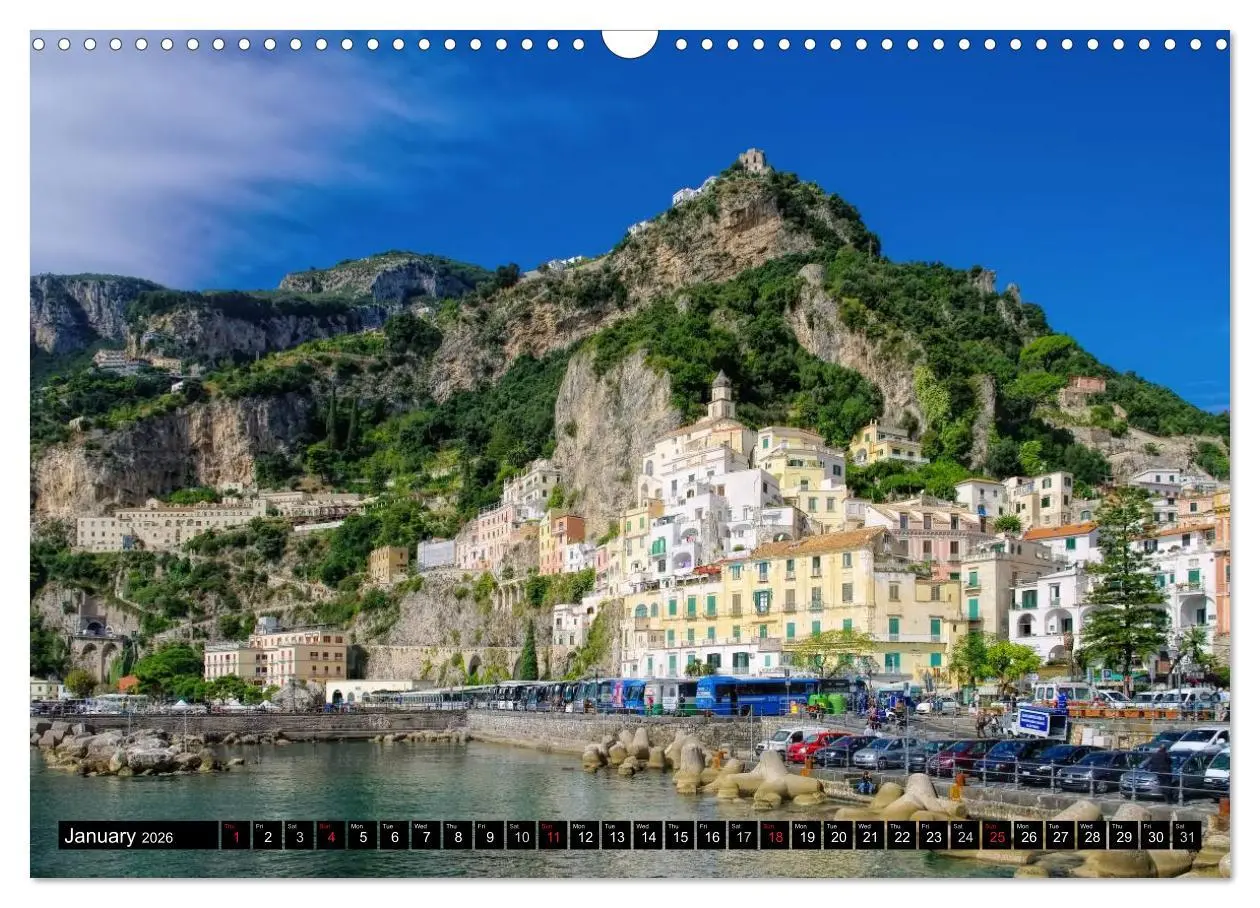 Bild: 9783516575750 | Amalfi Coast and Campania (Wall Calendar 2026 DIN A3 landscape),...