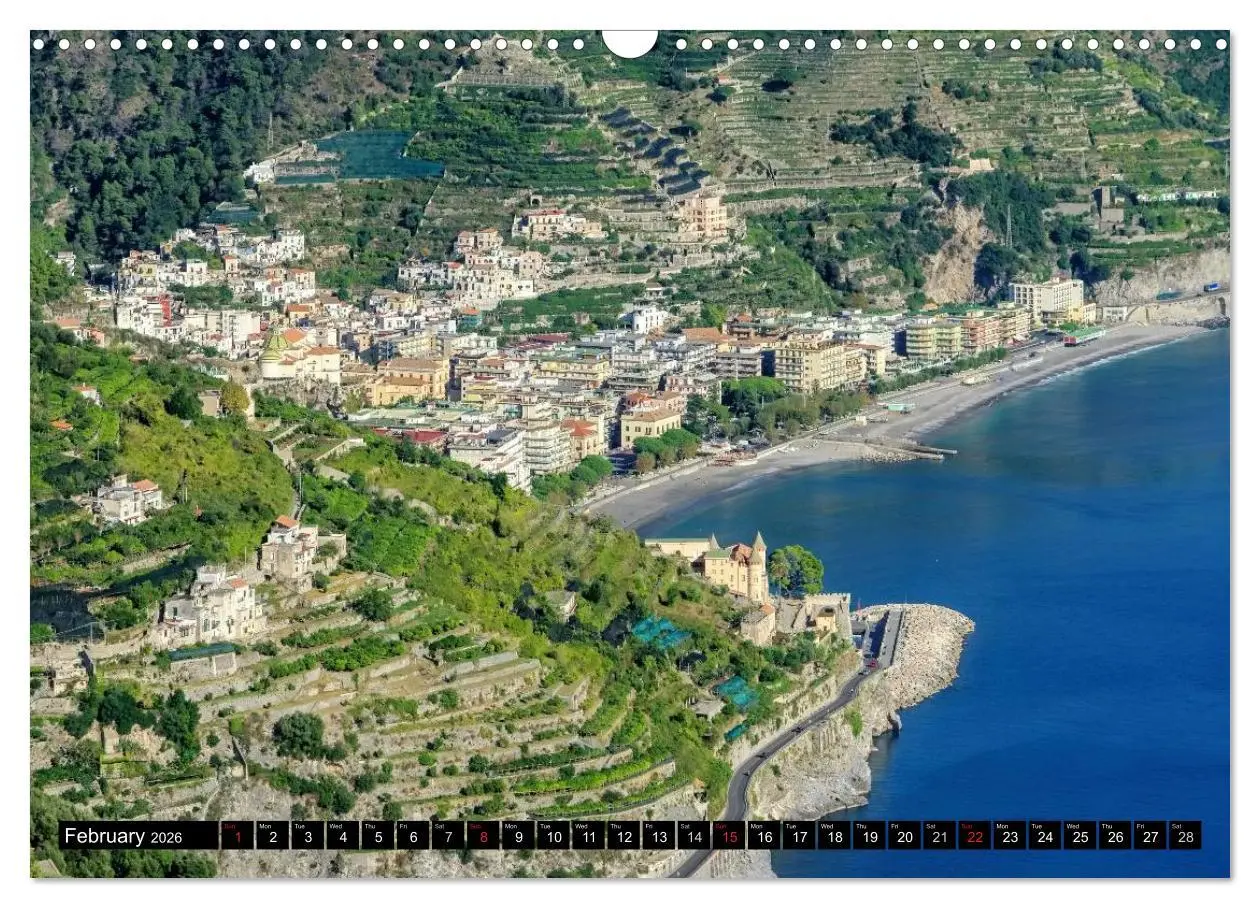 Bild: 9783516575750 | Amalfi Coast and Campania (Wall Calendar 2026 DIN A3 landscape),...