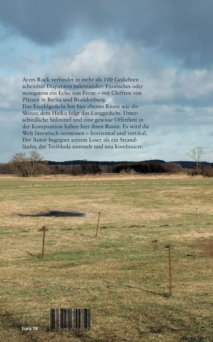 Rückseite: 9783842355750 | Ayers Rock | Gedichte | Ronald Glomb | Taschenbuch | 128 S. | Deutsch