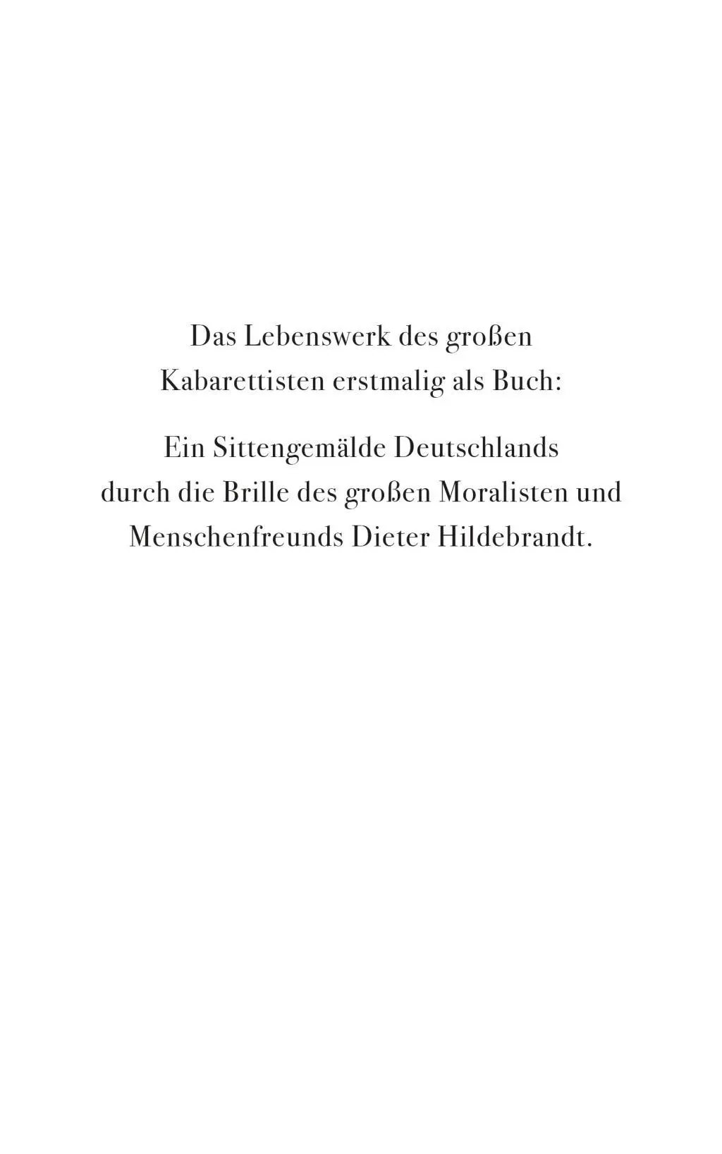 Bild: 9783896675750 | Was aber bleibt | Texte aus fünf Jahrzehnten | Dieter Hildebrandt