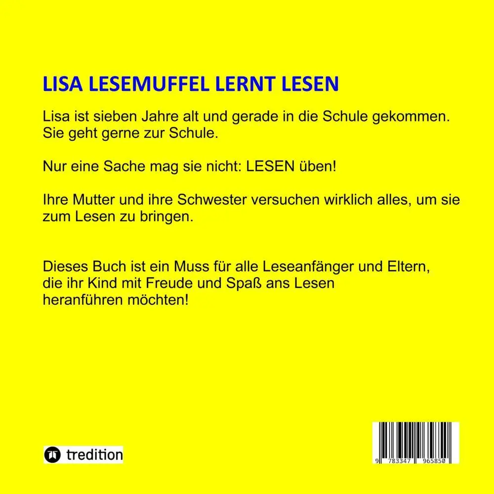Bild: 9783347965850 | Lisa Lesemuffel lernt lesen | Stefanie Thomas | Taschenbuch | 60 S.