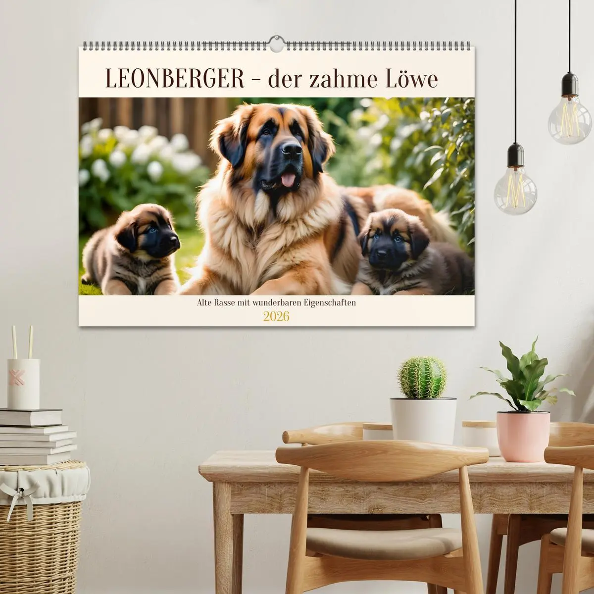 Bild: 9783457305850 | Leonberger - der zahme Löwe (Wandkalender 2026 DIN A2 quer),...