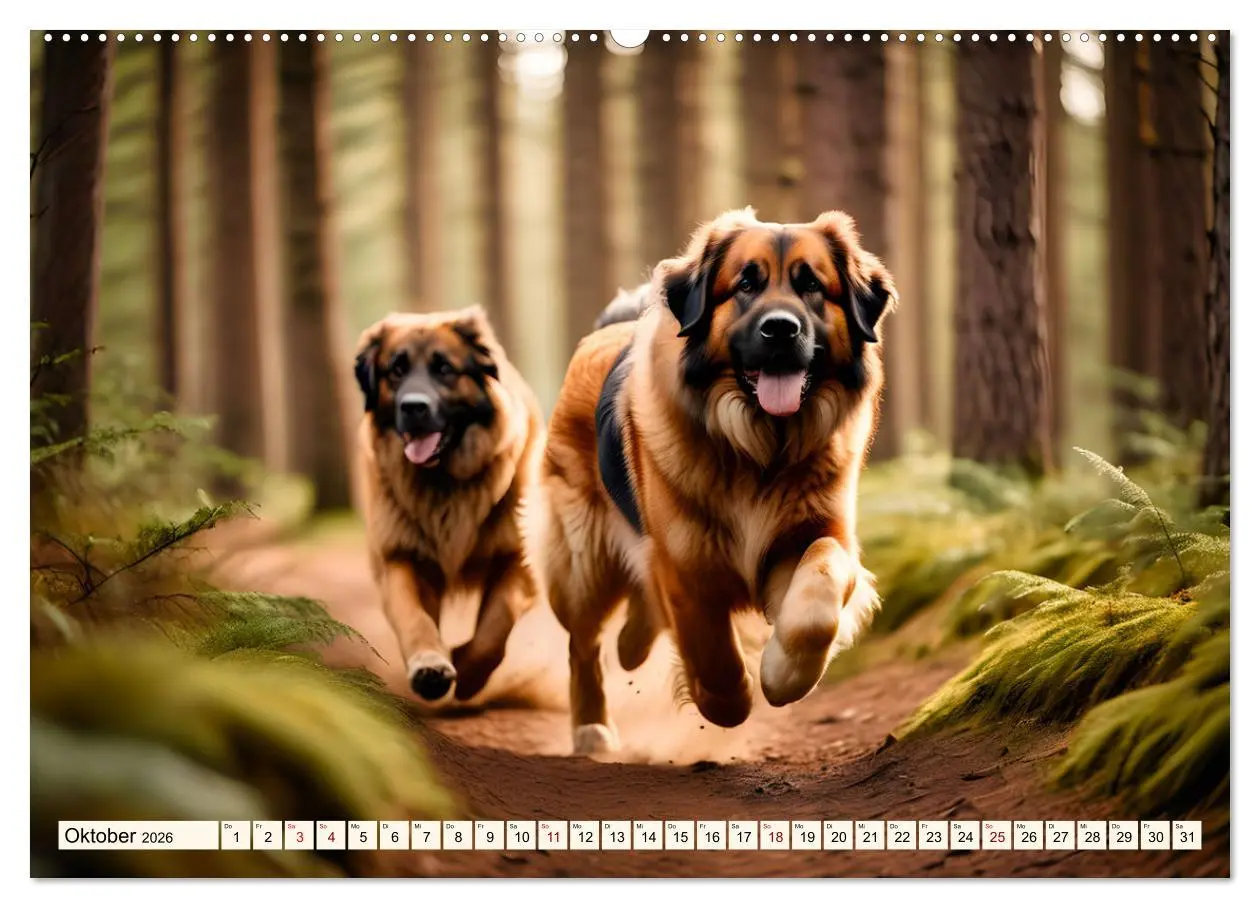 Bild: 9783457305850 | Leonberger - der zahme Löwe (Wandkalender 2026 DIN A2 quer),...