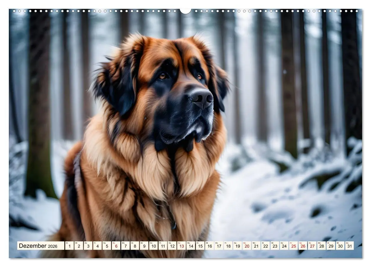 Bild: 9783457305850 | Leonberger - der zahme Löwe (Wandkalender 2026 DIN A2 quer),...