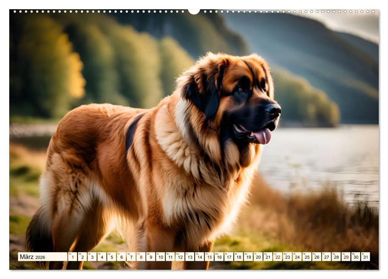 Bild: 9783457305850 | Leonberger - der zahme Löwe (Wandkalender 2026 DIN A2 quer),...