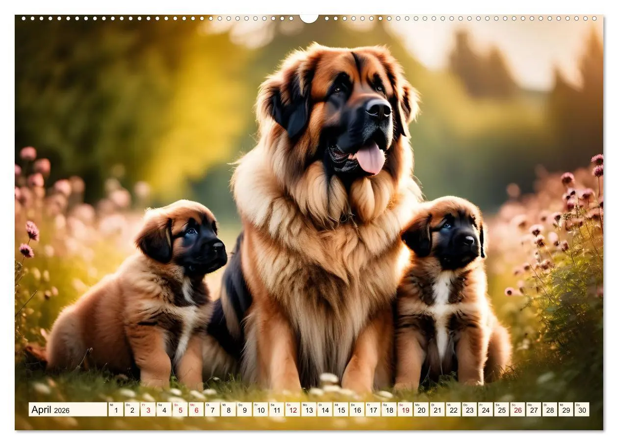Bild: 9783457305850 | Leonberger - der zahme Löwe (Wandkalender 2026 DIN A2 quer),...
